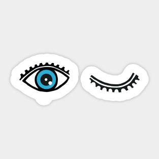 Eye Wink Sticker